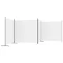 Divider screen with 4 white fabric panels 698x180 cm by vidaXL, Room dividers - Ref: Foro24-350282, Price: 52,71 €, Discount: %
