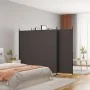 Biombo divisor de 4 paneles de tela marrón 698x180 cm de vidaXL, Divisores de ambientes - Ref: Foro24-350283, Precio: 64,54 €...