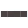Biombo divisor de 4 paneles de tela marrón 698x180 cm de vidaXL, Divisores de ambientes - Ref: Foro24-350283, Precio: 64,54 €...