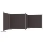 Biombo divisor de 4 paneles de tela marrón 698x180 cm de vidaXL, Divisores de ambientes - Ref: Foro24-350283, Precio: 64,54 €...