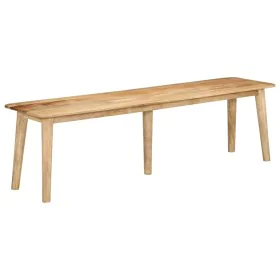 Banco de madera maciza de mango 160x40x45 cm by vidaXL, Dining and kitchen benches - Ref: Foro24-354994, Price: 220,39 €, Dis...