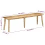 Banco de madera maciza de mango 160x40x45 cm de vidaXL, Bancos de comedor y cocina - Ref: Foro24-354994, Precio: 220,39 €, De...