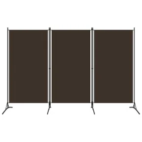 Biombo divisor de 3 paneles marrón 260x180 cm de vidaXL, Divisores de ambientes - Ref: Foro24-320732, Precio: 33,53 €, Descue...