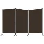 Biombo divisor de 3 paneles marrón 260x180 cm de vidaXL, Divisores de ambientes - Ref: Foro24-320732, Precio: 33,53 €, Descue...