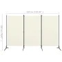Biombo divisor de 3 paneles tela blanco 260x180 cm de vidaXL, Divisores de ambientes - Ref: Foro24-320731, Precio: 34,11 €, D...