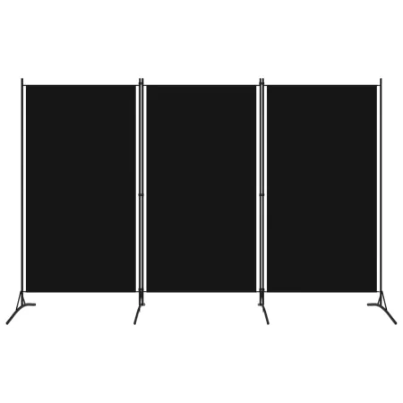 Divider screen with 3 panels black 260x180 cm by vidaXL, Room dividers - Ref: Foro24-320734, Price: 35,37 €, Discount: %