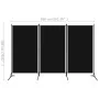 Divider screen with 3 panels black 260x180 cm by vidaXL, Room dividers - Ref: Foro24-320734, Price: 35,37 €, Discount: %