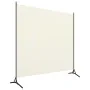 Biombo divisor de tela blanco 175x180 cm de vidaXL, Divisores de ambientes - Ref: Foro24-320735, Precio: 31,02 €, Descuento: %
