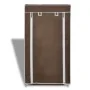 Zapatero de tela con cubierta, marrón, 58 x 28 x 106 cm de vidaXL, Zapateros y organizadores de calzado - Ref: Foro24-240504,...