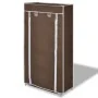 Zapatero de tela con cubierta, marrón, 58 x 28 x 106 cm de vidaXL, Zapateros y organizadores de calzado - Ref: Foro24-240504,...