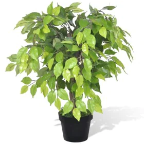 Artificial Dwarf Ficus Plant in Pot, 60cm by vidaXL, artificial flora - Ref: Foro24-241358, Price: 36,64 €, Discount: %