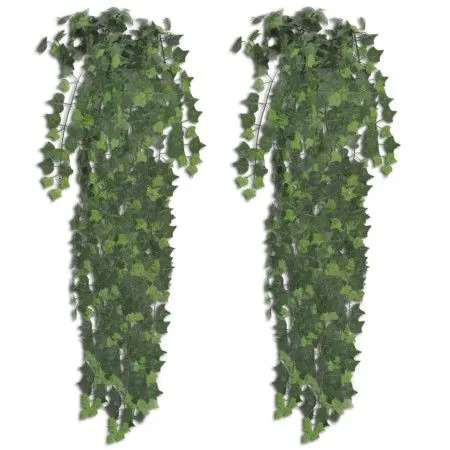 Planta artificial hiedra 2 unidades 90 cm de vidaXL, Flora artificial - Ref: Foro24-241366, Precio: 16,81 €, Descuento: %