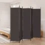 Biombo divisor de 5 paneles de tela marrón 250x200 cm de vidaXL, Divisores de ambientes - Ref: Foro24-350187, Precio: 39,87 €...
