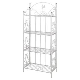 Estante De Planta Cuadrada Blanca de vidaXL, Soportes para macetas - Ref: Foro24-40781, Precio: 107,46 €, Descuento: %