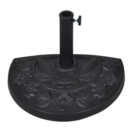 Base de sombrilla semicircular de resina de vidaXL, Bases para sombrillas - Ref: Foro24-40820, Precio: 46,27 €, Descuento: %