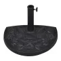 Base de sombrilla semicircular de resina de vidaXL, Bases para sombrillas - Ref: Foro24-40820, Precio: 46,27 €, Descuento: %
