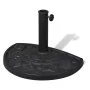 Base de sombrilla semicircular de resina de vidaXL, Bases para sombrillas - Ref: Foro24-40820, Precio: 46,27 €, Descuento: %