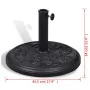 Base de sombrilla redonda de resina de vidaXL, Bases para sombrillas - Ref: Foro24-40821, Precio: 42,82 €, Descuento: %