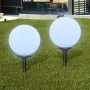 Lámparas de camino de jardín 2 uds LED 30 cm con pincho de vidaXL, Iluminación de exterior - Ref: Foro24-40865, Precio: 68,27...