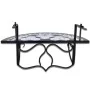Mesa de balcón colgante mosaico negro y blanco de vidaXL, Mesas de jardín - Ref: Foro24-41125, Precio: 78,25 €, Descuento: %