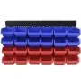 Blue and Red Wall Garage Tool Organizer by vidaXL, Tool cabinets - Ref: Foro24-141401, Price: 38,88 €, Discount: %