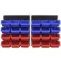 Blue and Red Wall Garage Tool Organizer by vidaXL, Tool cabinets - Ref: Foro24-141401, Price: 38,88 €, Discount: %