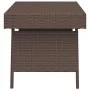 Mesa auxiliar plegable ratán sintético marrón 60x40x38 cm de vidaXL, Mesas auxiliares - Ref: Foro24-319409, Precio: 50,15 €, ...