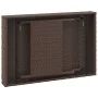 Mesa auxiliar plegable ratán sintético marrón 60x40x38 cm de vidaXL, Mesas auxiliares - Ref: Foro24-319409, Precio: 50,15 €, ...
