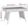 Mesa auxiliar plegable ratán sintético marrón 60x40x38 cm de vidaXL, Mesas auxiliares - Ref: Foro24-319409, Precio: 50,15 €, ...