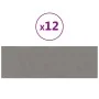 Wall panels 12 pcs light gray fabric 90x30 cm 3.24 m² by vidaXL, Wall covering - Ref: Foro24-343901, Price: 77,21 €, Discount: %