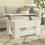 Mesa de centro madera de ingeniería blanco 79x49x41 cm de vidaXL, Mesas de centro - Ref: Foro24-809710, Precio: 88,23 €, Desc...