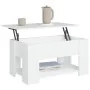 Mesa de centro madera de ingeniería blanco 79x49x41 cm de vidaXL, Mesas de centro - Ref: Foro24-809710, Precio: 88,23 €, Desc...