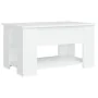 Engineered wood white coffee table 79x49x41 cm by vidaXL, Coffee table - Ref: Foro24-809710, Price: 88,23 €, Discount: %