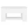 Mesa de centro madera de ingeniería blanco 79x49x41 cm de vidaXL, Mesas de centro - Ref: Foro24-809710, Precio: 88,23 €, Desc...