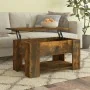 Mesa de centro madera contrachapada roble ahumado 79x49x41 cm de vidaXL, Mesas de centro - Ref: Foro24-819275, Precio: 77,06 ...