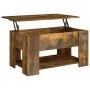 Mesa de centro madera contrachapada roble ahumado 79x49x41 cm de vidaXL, Mesas de centro - Ref: Foro24-819275, Precio: 77,06 ...