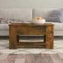 Mesa de centro madera contrachapada roble ahumado 79x49x41 cm de vidaXL, Mesas de centro - Ref: Foro24-819275, Precio: 77,06 ...