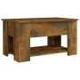 Mesa de centro madera contrachapada roble ahumado 79x49x41 cm de vidaXL, Mesas de centro - Ref: Foro24-819275, Precio: 77,06 ...