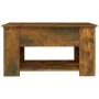 Mesa de centro madera contrachapada roble ahumado 79x49x41 cm de vidaXL, Mesas de centro - Ref: Foro24-819275, Precio: 77,06 ...