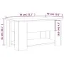 Mesa de centro madera contrachapada roble ahumado 79x49x41 cm de vidaXL, Mesas de centro - Ref: Foro24-819275, Precio: 77,06 ...