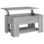 Mesa de centro madera de ingeniería gris Sonoma 79x49x41 cm de vidaXL, Mesas de centro - Ref: Foro24-819276, Precio: 93,63 €,...