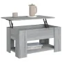 Mesa de centro madera de ingeniería gris Sonoma 79x49x41 cm de vidaXL, Mesas de centro - Ref: Foro24-819276, Precio: 93,63 €,...