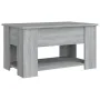 Mesa de centro madera de ingeniería gris Sonoma 79x49x41 cm de vidaXL, Mesas de centro - Ref: Foro24-819276, Precio: 93,63 €,...