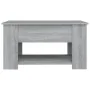 Mesa de centro madera de ingeniería gris Sonoma 79x49x41 cm de vidaXL, Mesas de centro - Ref: Foro24-819276, Precio: 93,63 €,...