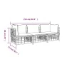 Juego de muebles de jardín 3 pzas cojines antracita ratán PE de vidaXL, Sofás de exterior - Ref: Foro24-3186694, Precio: 252,...