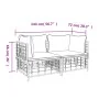 Sofás de esquina modulares con cojines 2 uds ratán sintético de vidaXL, Sofás de exterior - Ref: Foro24-3186691, Precio: 177,...