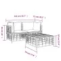 Gartenmöbel-Set 3-teilig anthrazitfarbene PE-Rattankissen von vidaXL, Outdoor-Sofas - Ref: Foro24-3186692, Preis: 241,25 €, R...