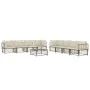 Juego de muebles de jardín 9 pzas y cojines ratán PE antracita de vidaXL, Sofás de exterior - Ref: Foro24-3186708, Precio: 77...