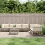Juego de muebles de jardín 8 pzas y cojines ratán PE antracita de vidaXL, Sofás de exterior - Ref: Foro24-3186706, Precio: 65...