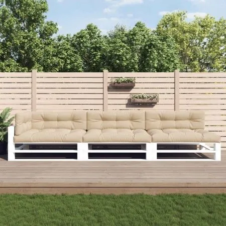 Cojines para palés 7 piezas tela beige de vidaXL, Cojines para sillas y sofás - Ref: Foro24-3188911, Precio: 215,86 €, Descue...